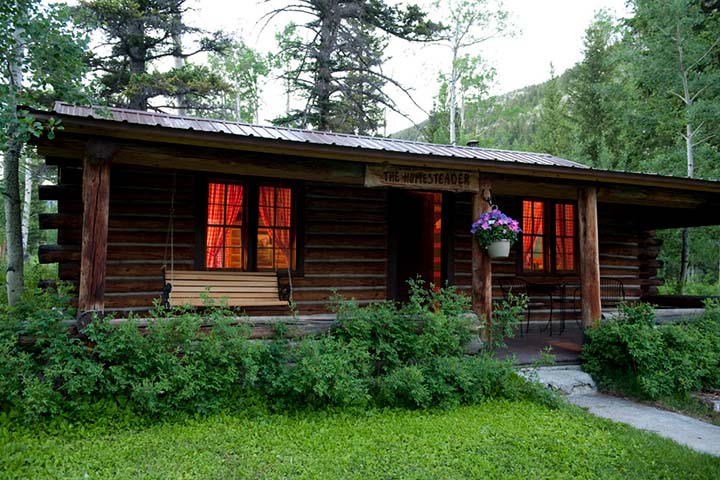 Cabin Homesteader Cover - Triple J Wilderness Ranch, Augusta, Montana Homesteader Cabin